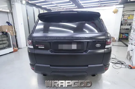 레인지로버 스포츠 에이버리 새틴블랙 전체 랩핑 & 블랙팩 시공, 김포 카스킨 전문점 WRAPGOD / 김포 양촌읍