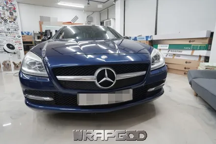 벤츠 SLK200 , 에이버리 다크 블루 메탈릭 전체 랩핑 시공 / 김포 검단 자동차 래핑 전문점 랩갓 WRAPGOD / 김포 양촌읍