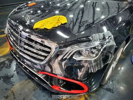 벤츠 S63 AMG 앞범퍼 휀다 헤드라이트 PPF 부분 시공기, 김포 자동차PPF 전문 랩갓 / 김포 양촌읍