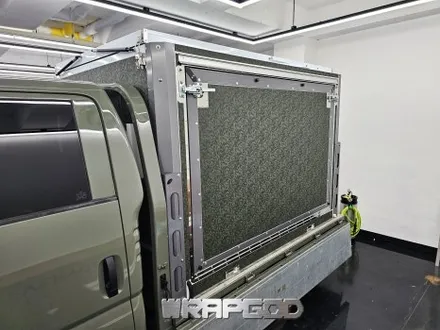 김포 봉고 캠핑카 랩핑 3M1080 쉐도우밀리터리그린 / 김포 양촌읍