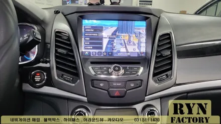 KGM 코란도C 안드로이드 올인원 시공