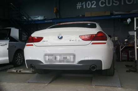 BMW F12 640D 배기튜닝 탄탄한 베이스 군더더기 없는 사운드 쿠바텍 사운드부스터 블루투스 버전 마세라티 배기음 적용 / 서울 동작