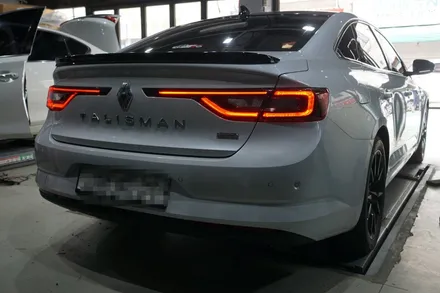 SM6 배기튜닝 구조변경 필요없는 순정형 듀얼배기 AMG 스타일 사각 머플러 팁 적용 / 서울 동작
