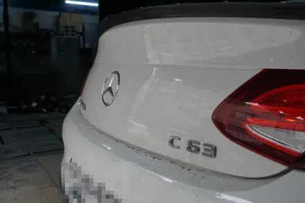 벤츠 W205 C63AMG 배기 튜닝 온/오프 가능한 가변 배기 시스템 순정 가변 버튼 연동 작업 / 서울 동작