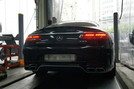 벤츠 S63AMG 쿠페 천둥 저리가라 배기 사운드 중통 앤드 풀배기 세팅 / 서울 동작