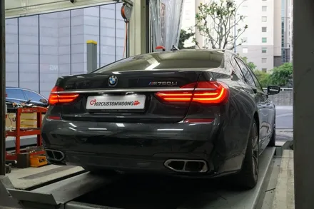 BMW G12 760li 배기 튜닝 12기통의 위엄! 온/오프 가능한 가변배기 작업 / 서울 동작