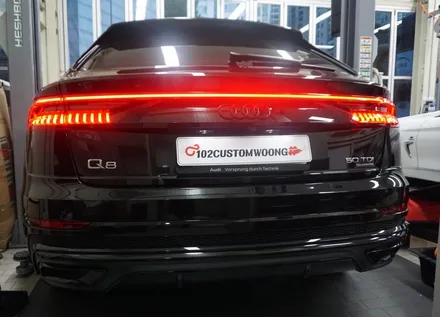 아우디 Q8 50TDI 배기음 튜닝 저스트 액티브사운드 장착 / 서울 동작