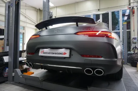 벤츠 AMG GT 43 배기 튜닝 이거 요즘 필수라면서요..? 중통 작업기 / 서울 동작