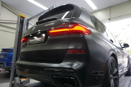 BMW X7 M50i 국룰 배기 튜닝 중통 작업 ＆ 보펜 모듈 세팅하였습니다! / 서울 동작