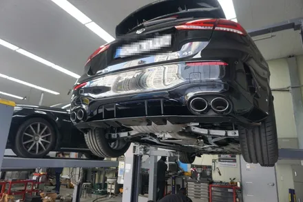 벤츠 A45AMG 스포티한 배기음은 중통 작업이면됩니다^^! / 서울 동작