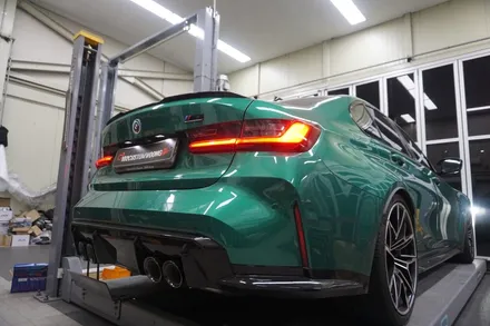 BMW G80 M3 컴페티션 배기 튜닝 , 드라마틱한 팝콘 배기음이 터져줍니다! / 서울 동작