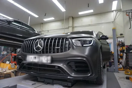 벤츠 GLC 63 S AMG 드라이빙의 완벽한 쾌감! 중통 엔드 가변 배기 튜닝 / 서울 동작
