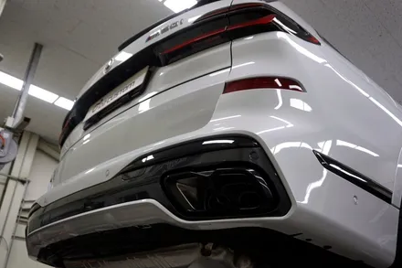 BMW X7 M60i V8 괴물 배기음 튜닝 중통 , 모듈 작업 진행하셨습니다. / 서울 동작구