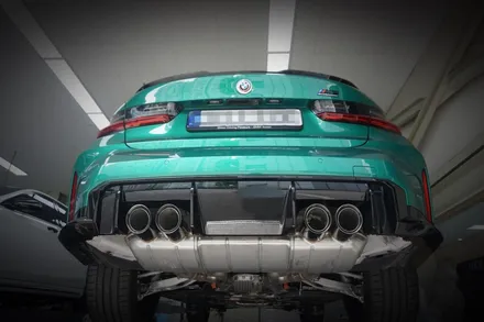 BMW G80 M3 배기 튜닝 팝콘 사운드가 미쳤습니다.. 중통 모듈 작업! / 서울 동작구