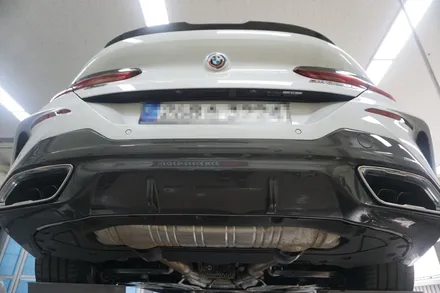 BMW M850i 배기 튜닝 꼭 필요한 V8 시그니처 튜닝 ＆ 중통 보펜 모듈 작업기 / 서울 동작구