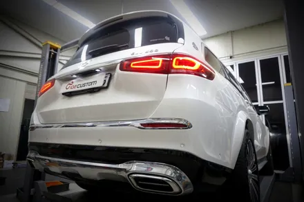 벤츠 GLS600 마이바흐 럭셔리 명품 배기음 입히기 가변 배기 튜닝 진행하였습니다. / 서울 동작구