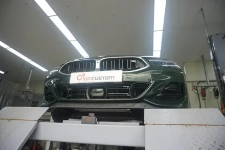 BMW M850i 배기 튜닝 진짜 8기통 배기음 완성 중통 보펜 모듈 작업! / 서울 동작구