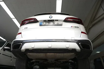 BMW X5 M50i 필수 튜닝 30% 중후한 V8 배기음 사운드 증폭 중통 보펜 모듈 진행으로 끝 ! / 서울 동작구