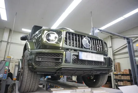 벤츠 W464 G63AMG V8 호랑이 배기 튜닝 구조변경 필요 없는 브릴란테 가변 배기 작업 진행하였습니다. / 서울 동작구