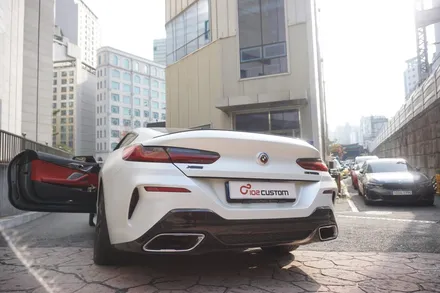BMW M850i 국룰 배기 튜닝 8기통 배기음 제대로 나옵니다! 중통, 보펜 모듈 작업기! / 서울 동작구