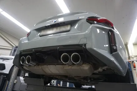 BMW G87 M2 컴페티션 배기 튜닝 중통 작업으로 완벽한 팝콘 사운드 세팅하였습니다. / 서울 동작구