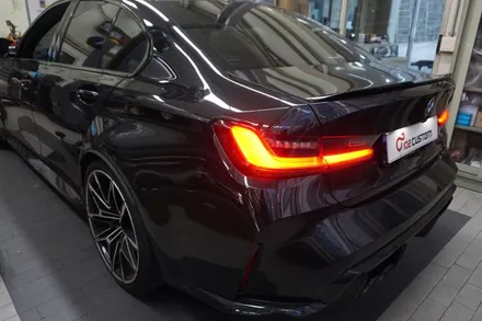 BMW M3 컴페티션 배기 튜닝 환상적 팝콘 배기음을 느껴보세요. 중통 가변 모듈 작업기 / 서울 동작구