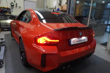 BMW G87 M2 배기음 튜닝 중통, 가변 모듈 작업으로 살벌한 팝콘 배기음 완성하였습니다. / 서울 동작구