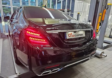 벤츠 S63AMG 페이스리프트 배기 튜닝 호랑이 배기음 찢었습니다. / 서울 동작