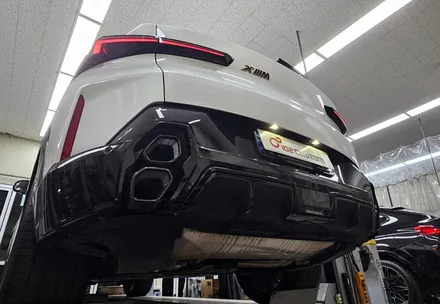 BMW XM 배기 튜닝 중통 엔드 가변 모듈 작업으로 굵직하게 8기통 배기음 완성하였습니다. / 서울 동작