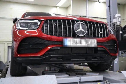 벤츠 C253 GLC43AMG , 이래야 AMG 배기음이지! 배기음 업그레이드, 블랙 사각 머플러 팁 장착 / 서울 동작