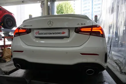 벤츠 A35AMG 배기 튜닝 중후하고 그르렁하게 AMG 사운드 세팅 / 서울 동작