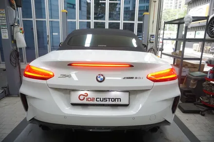 BMW G29 Z4 20i 배기 튜닝 중통 엔드 작업으로 아주 확실한 배기음 세팅하였습니다 / 서울 동작구