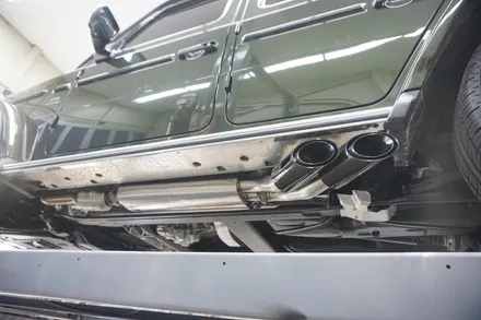 벤츠 W464 G63AMG V8 호랑이 배기 튜닝 구조변경 필요 없는 브릴란테 가변 배기 작업 진행하였습니다. / 서울 동작구
