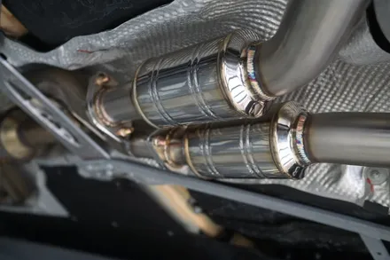 BMW F83 M4 컨버터블 배기음 상승 중통 소음기 교체 순정가변 온오프 장치 BMS 모듈 세팅~! / 서울 동작