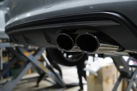 아우디 A3 35TDI 배기튜닝 보다 돋보이는 뒤태 완성 S3스타일 디퓨져 이식 커스텀 엔드 s머플러팁 장착 / 서울 동작
