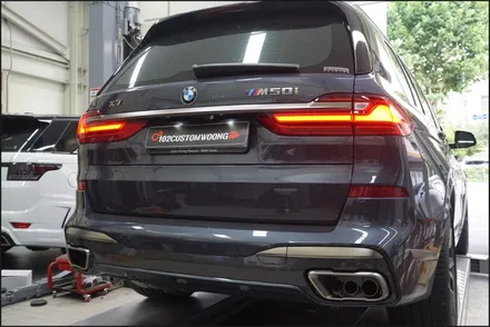 BMW G07 X7 M50i 진짜가 나타났다.. 이게 진짜 찐 팝콘 배기음이지... / 서울 동작