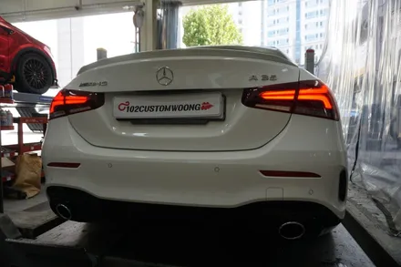 벤츠 A35AMG 배기 튜닝 중후하고 그르렁하게 AMG 사운드 세팅 / 서울 동작