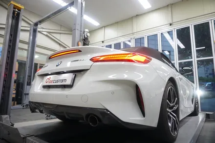 BMW G29 Z4 20i 배기 튜닝 중통 엔드 작업으로 아주 확실한 배기음 세팅하였습니다 / 서울 동작구