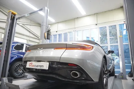 애스턴마틴 DB11 럭셔리 배기음 증폭 튜닝 엔드 머플러 작업 진행하였습니다. / 서울 동작구