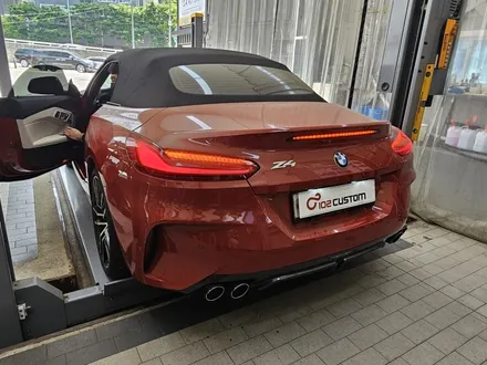 BMW Z4 20i 배기 튜닝 중통 엔드 보펜 모듈 M40i 정품 디퓨져 이식, 카본 듀얼 머플러 팁 장착 / 서울 동작구
