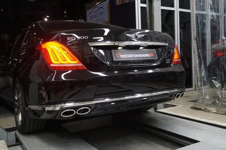 에쿠스 EQ900 찰떡 드레스업 튜닝 제네시스 G80 스포츠 머플러 팁 이식 / 서울 동작