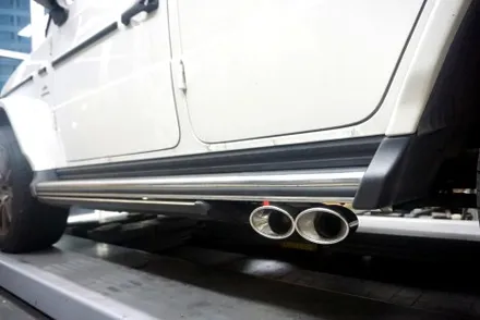 벤츠 W464 G63AMG 배기 튜닝, 완벽한 V8 배기음 완성하였습니다. / 서울 동작구