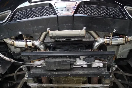 벤츠 SLS AMG 로드스터 배기 튜닝 멋스러운 AMG 배기음을 완성하는 커스텀 배기 작업기 / 서울 동작