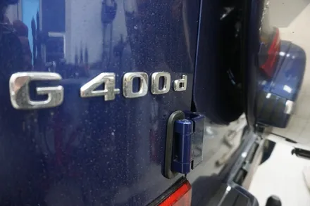 벤츠 G400D 완벽 배기 튜닝, 져스트 액티브 사운드 원형 듀얼 머플러 팁 장착 / 서울 동작구