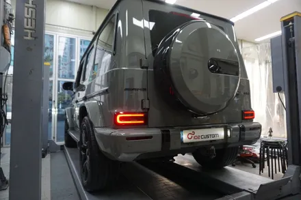 벤츠 W464 G63AMG , 명품 배기 아크라포빅 배기 튜닝 시공! / 서울 동작구