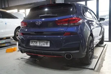 i30 N라인 배기튜닝 기분전환에 꼭 필요한 아이템 온/오프 가능한 벨로스터N 순정 머플러 이식 / 서울 동작