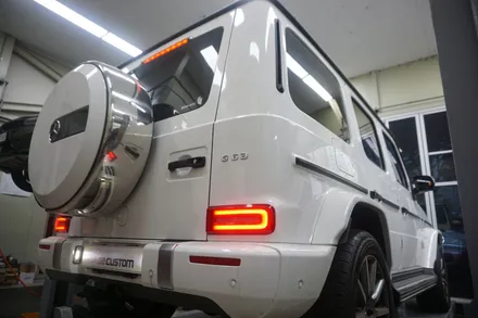 벤츠 W464 G63AMG 배기 튜닝, 완벽한 V8 배기음 완성하였습니다. / 서울 동작구