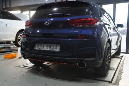 i30 N라인 배기튜닝 기분전환에 꼭 필요한 아이템 온/오프 가능한 벨로스터N 순정 머플러 이식 / 서울 동작
