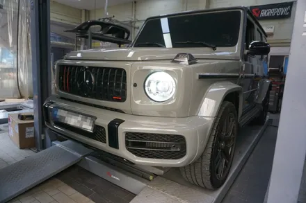 벤츠 W464 G63AMG , 명품 배기 아크라포빅 배기 튜닝 시공! / 서울 동작구