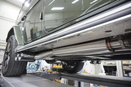 벤츠 W464 G63AMG V8 호랑이 배기 튜닝 구조변경 필요 없는 브릴란테 가변 배기 작업 진행하였습니다. / 서울 동작구